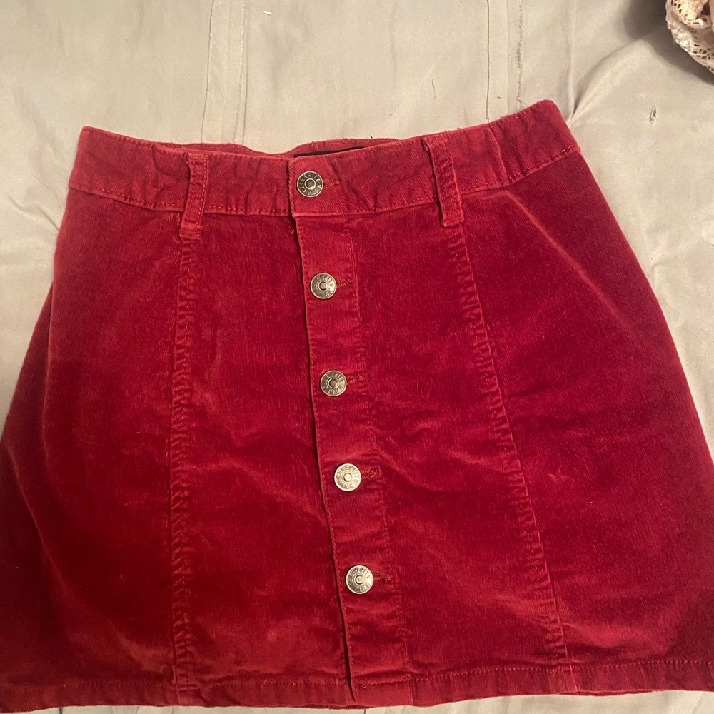 A red skirt